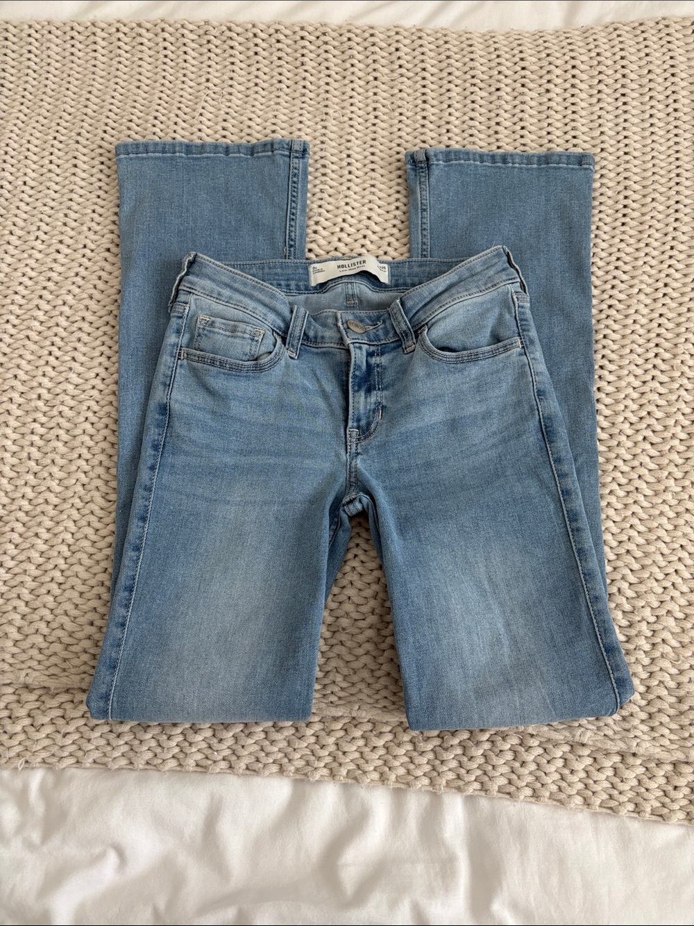 Hollister Light Wash Boot Cut Jeans